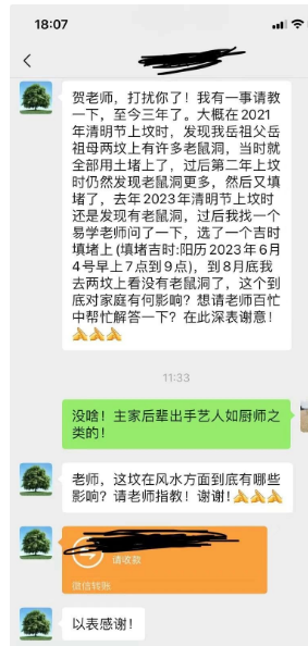 祖坟出现老鼠洞主何事？